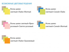 Уголок школьника Юниор 4.1 лайм/оранжевый в Екатеринбурге - mebelmir96.ru | фото 3